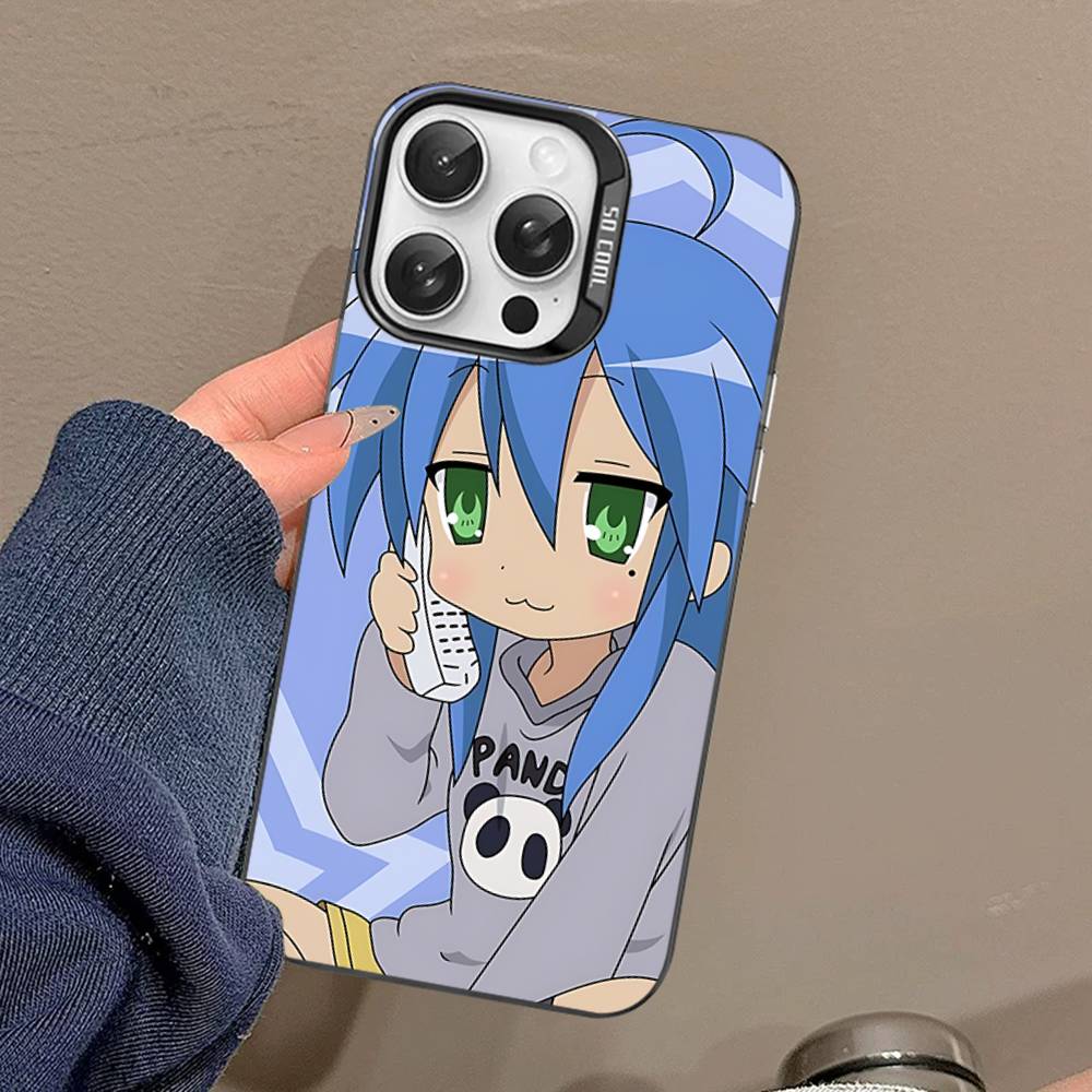 Anime Girl Lucky Star Phone Case For IPhone 16 15 14 13 12 11 17 Pro MAX Plus Pro Matte Shockproof Cover