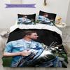 Biancheria da letto con motivo Kevin De Bruyne Decorazione per la casa Regalo di compleanno (1 * copripiumino + 2 * federa, senza nucleo),merchandising per fan.