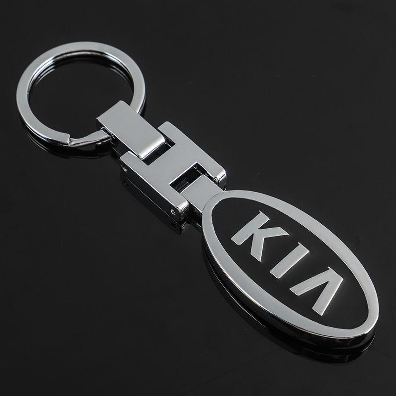 SLRB3 KIA Logo Metal Car Keychain - Stylish Auto Key Ring For KIA K3 Sportage Carnival K5 Seltos Pegas KX1 EV5 Sonet EV6 K4 EV3 Ceed