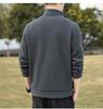 Men's Plus Size Fleece Jacket - Thick Stand Collar, Casual Autumn/Winter Outdoor Sports