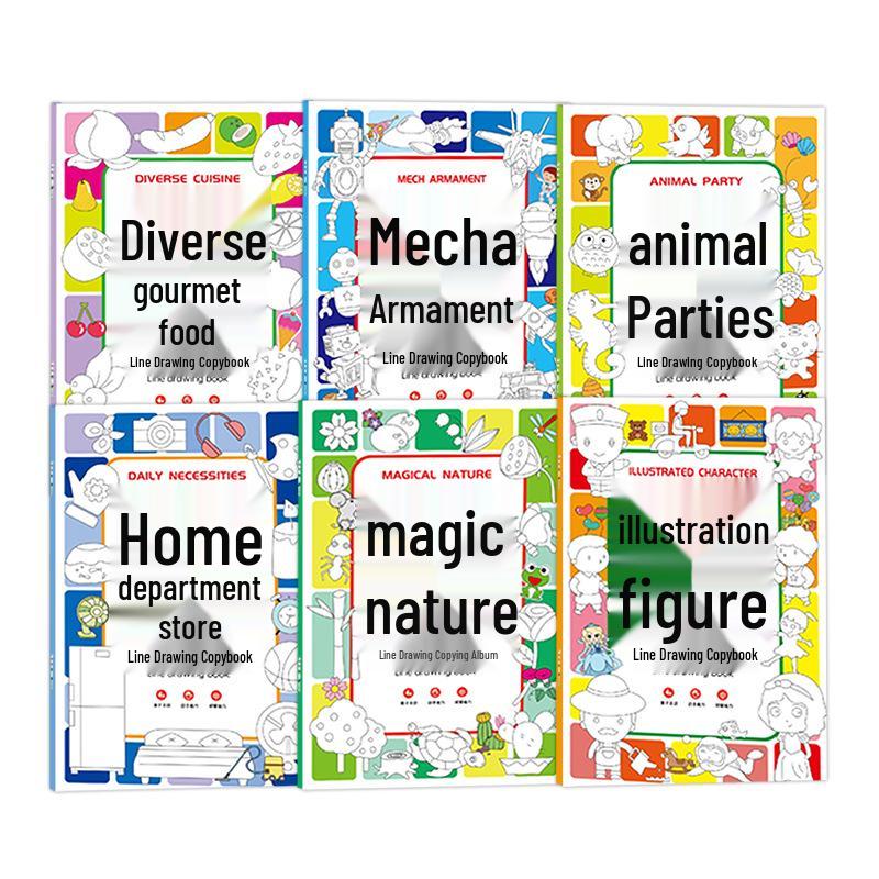 Children's Drawing & Tracing Book: Sketch, Trace, and Color for Kindergarten & Primary Students