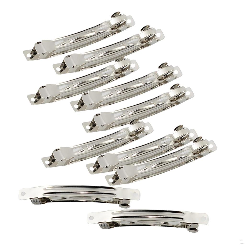 10/SET French Barrette Clips Hair Bows Craft Diy