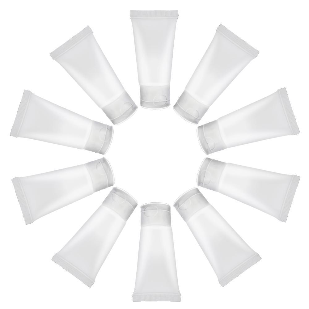 

Мягкий пустой тюбик, прозрачный мягкий тюбик для макияжа, косметический крем-лосьон, дорожные контейнеры, чехол 15 мл для лица