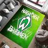 Tappeto logo Werder Bremen per Soggiorno Camera da Letto Casa Decorazione Divano, Tappetino Antiscivolo per Giochi Bambini