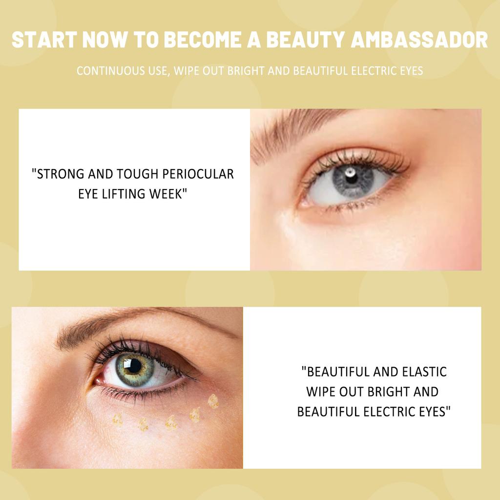 24K Gold Repair Soft and Tender Eye Cream Nourishes and Desalinutes Fine Lines, Dark Circles, Moisturizing and Tightening Eye Lenses