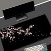 Black Sakura Gaming Mouse Pad Kawaii Purple Desk Mat Large Office Carpet Accessories Cherry Blossom Mousepad Gamer Computer Mats