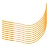 10PCS Durable 30/50LB Fishing Loops Connector Nylon Yellow and White Fly Loop Line 16cm Braided Fly Loop Fly Fishing