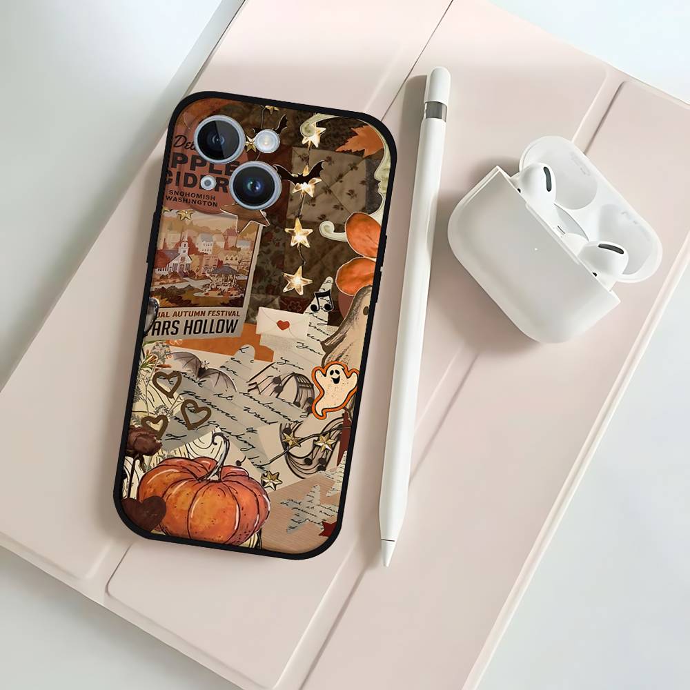Halloween Black Phone Case That Fits For IPhone 17,16,15,11,13,14 Pro Max,Plus,X,Xr,Xs Max,13Mini
