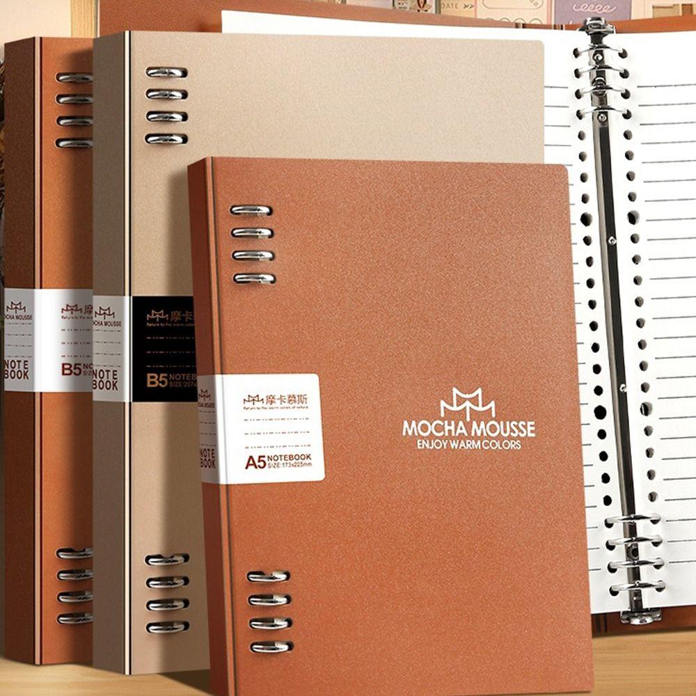 Simple A5/B5 Loose-leaf Notebook Refillable Horizontal Line Inner Pages Memo Pad Detachable Binder Diary Book Students