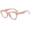 New cat eye anti-blue glasses ins personalized versatile flat glasses European and American fashion polygonal glasses frames