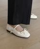 Sappun Klaen Ribbon Mary Jane Flat Shoes (1Cm) (B Type)