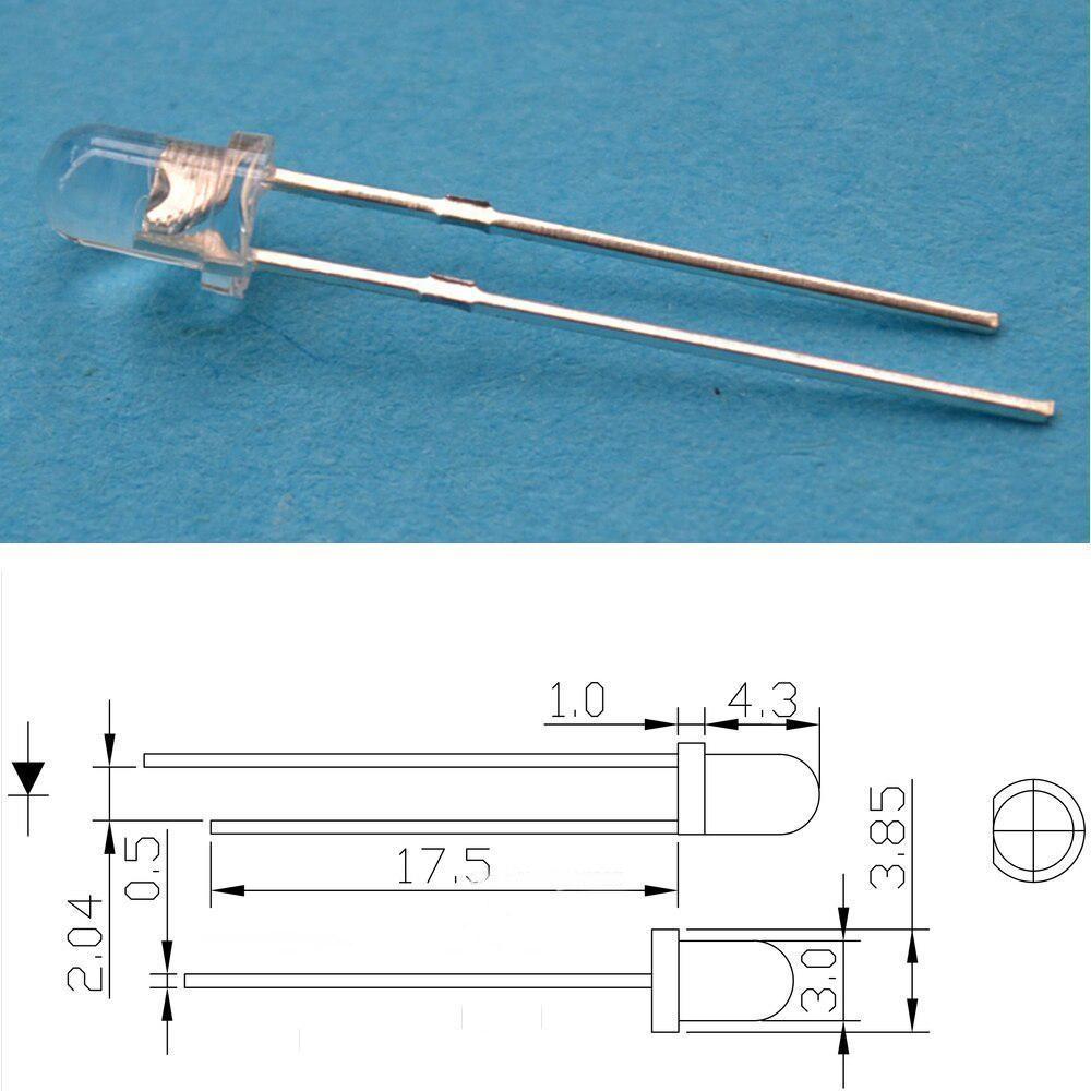 1000pcs F3 3mm Round White Red Yellow Blue Green Bright Light Emitting Diode Assortment Kit Bulb Led Lamp Electronic Component