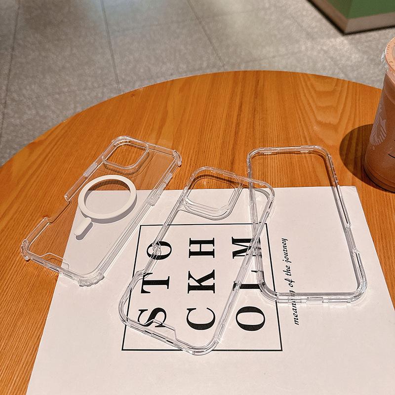 Second Generation Magnetic Colorful Thin Three-in-One Independent Button Phone Case for IP16promax Case