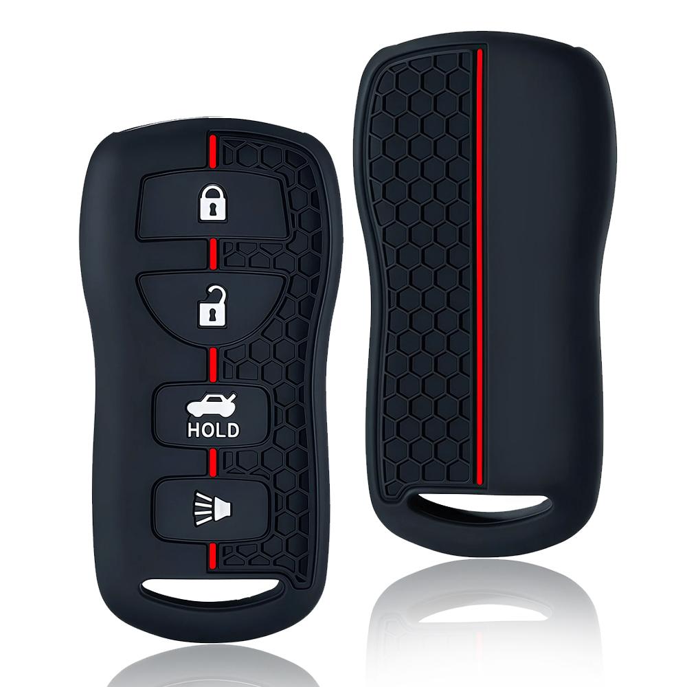 Silikon-Fernbedienung Auto Schlüsselhülle für Nissan Tiida Xtrail T30 Altima Sentra Frontier Zubehör für Infiniti FX 35 QX56 JA60