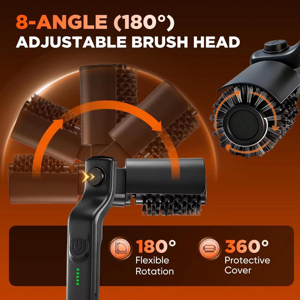 Multi-functional Electric BBQ Grill Cleaning Brush for Heavy Oil Stains, Home & Outdoor Use