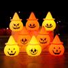 Halloween Pumpkin Lantern Atmosphere Props Ornaments Electronic Candles Pumpkin Lantern Luminous Toys Party Decorations