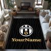 Juventus Customizable Name Floor Rug Office Rug Suitable for Balcony Decorate Room Hallway Study Room Antislip Carpet Decorate Offices