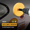 EWK 2 Pcs Serrated + Round Decal Eraser Wheel, Rubber Remover Wheel for Grinder, Ideal for Adhesives, Ptripes, and Decals Removal
