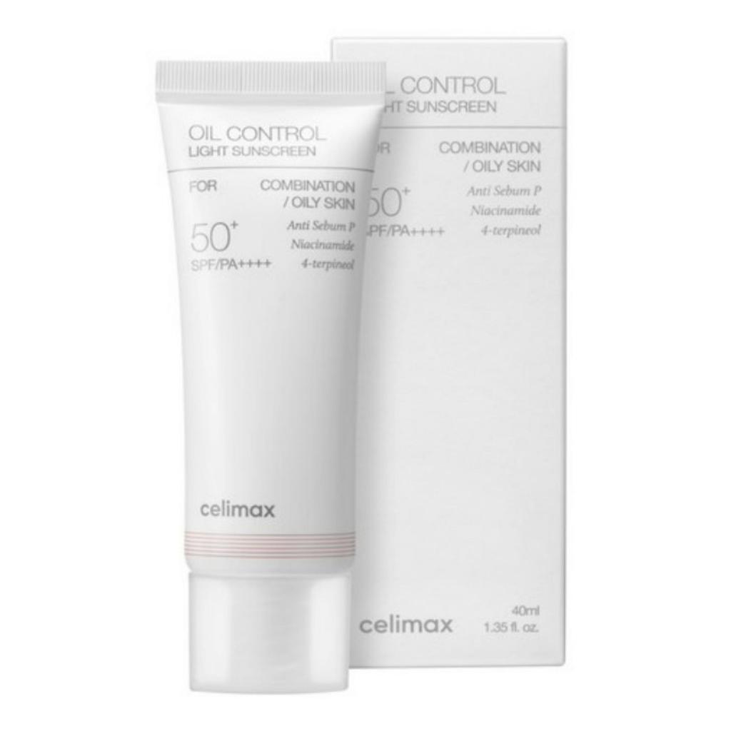 Celimax Oil Control Light Sunscreen SPF50+ PA++++ Lightweight Sebum-Control Sun Cream 40ml
