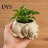 Cute Lying Dog Succulents Container Puppy Planter, 3D Printed Decorative Plant Pot, Unique Artistic Ornament Pot Shaped Planter for Home Office Decor