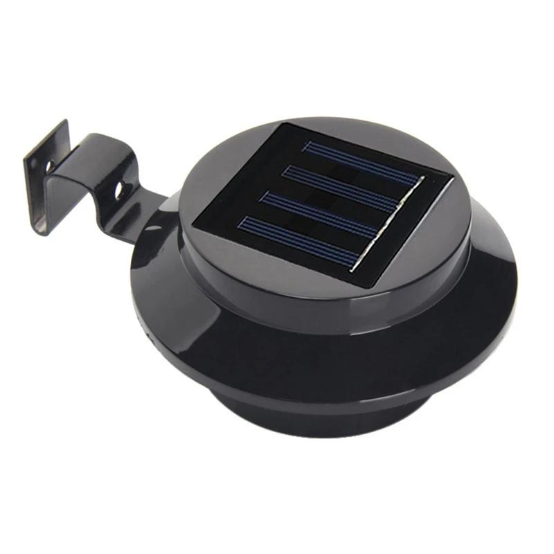 Outdoor Solar Gutter Lights 3 9 LEDs Fence Light Waterproof Security Lamps For Eaves Garden Landscape Pathway B Solar Lights