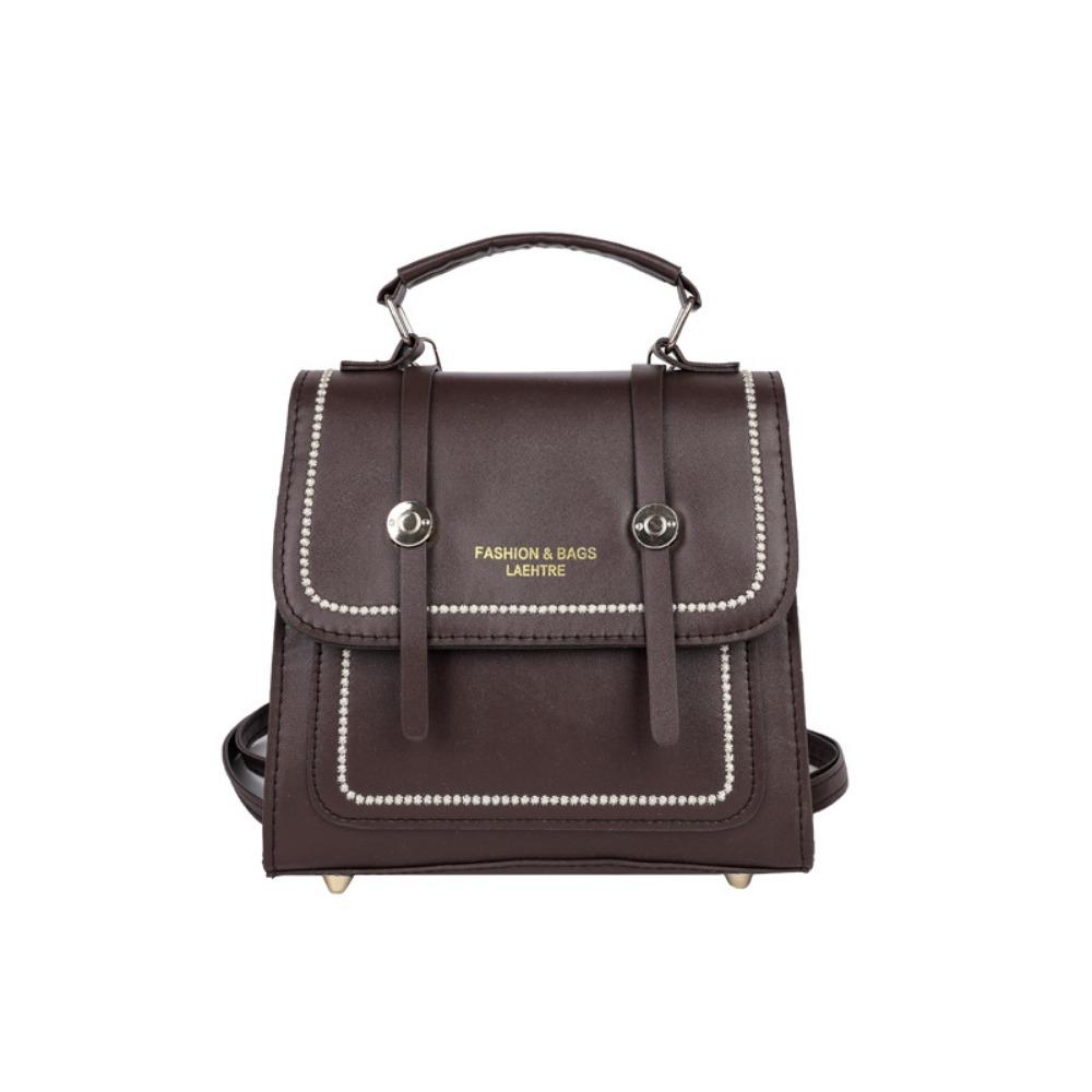 Retro dámská taška přes rameno Přenosná crossbody taška Taška na úrovni Malá čtvercová taška Dívky