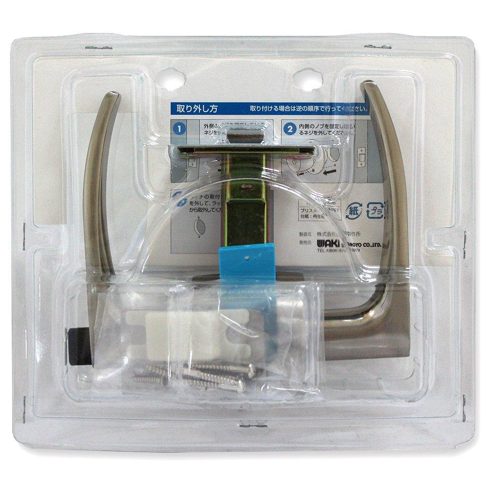 Waki Sangyo COW Lever Handle Partition Lock Nickel BS60 GIA32AMLNI60 (Nichi Seisakusho) WR-223