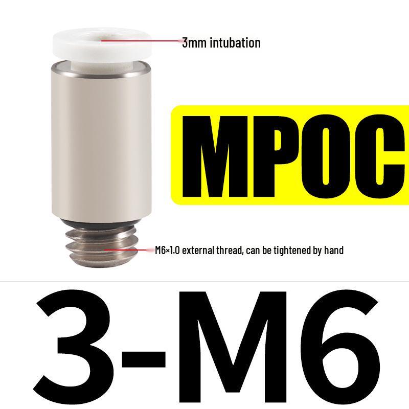 Straight-Through Quick Connector for Air Hose, Pneumatic Miniature 3-4, Air Pump Quick Plug M3/M5/M6/M7/01