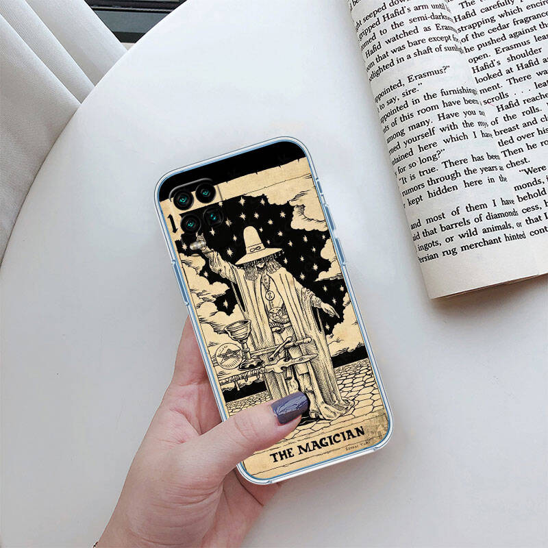 MH7 Witch Divination Tarot Phone Case for Motorola Edge 20 30 S30 40 50 Fusion Lite Plus Pro Neo Ultra One Power Action Macro Hyper Vision Zoom