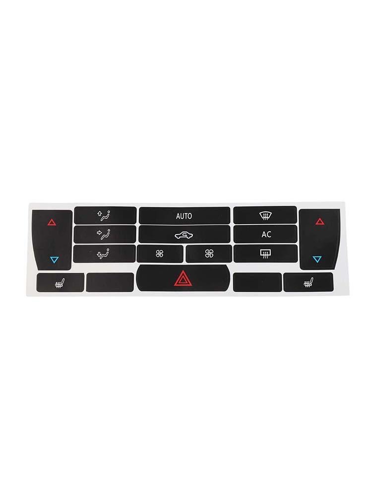 Black Overlay Climate Control Decals High Grade Material