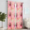 Set Of 2 Versatile Polyester Transparent Curtains Home Decoration Chrysanthemum Floral Use Bedrooms Living Rooms Made Area Window Treatment