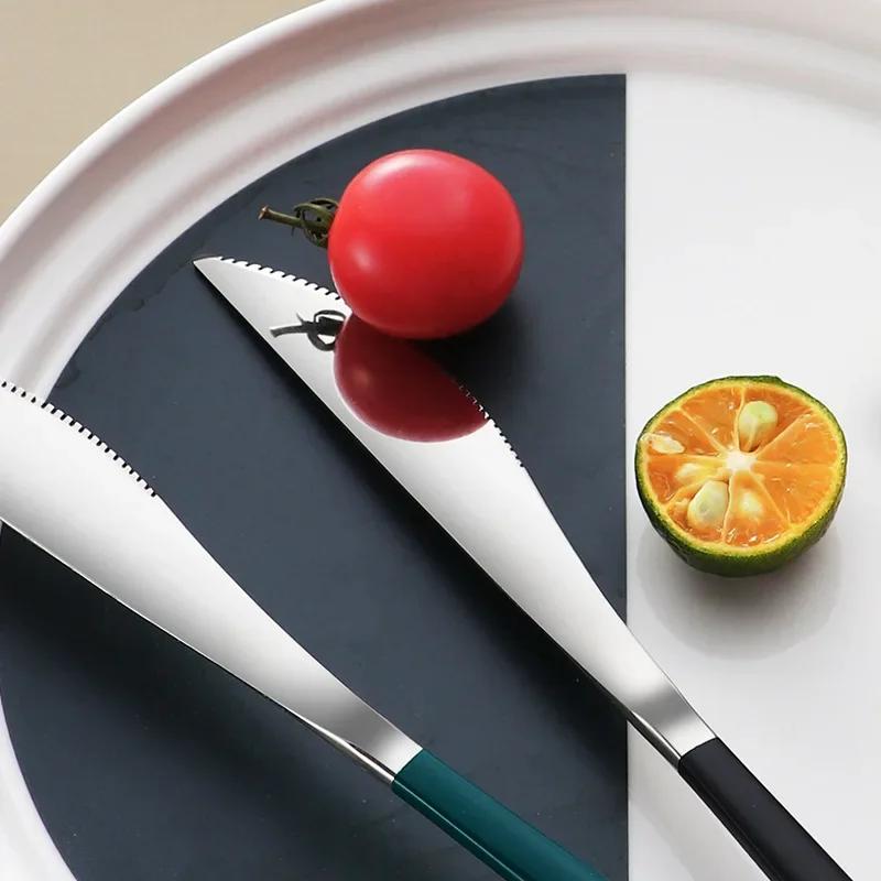 Tableware Set 304 Stainless Steel Portable Cutlery Dinner Knife Fork Spoon Chopsticks Four-piece Suit with Box Travel Flatware