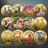 Year Of The Goat Souvenir Coins 2027 Zodiac Goat Collectible Coins New Year Gift Goat Metal Crafts Art Display Decor