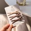 3/4Pcs/Set Women Girls Fashion Coffee Color Geometric Star Ornament Hair Clips Adult Sweet Hairpins Female Cute Hair Accessories