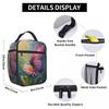 Butterfly Stands On Flowers Oil Insulated Lunch Bag for Kids School Cooler Thermal Food Box Tote Leakproof Lunch Boxes Container