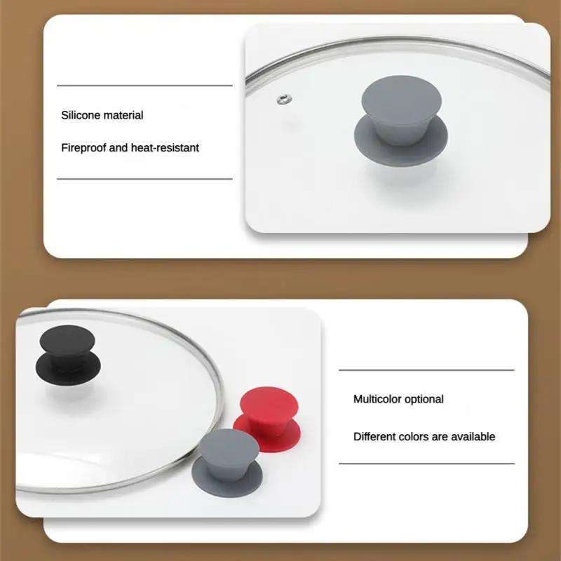 Buton universal din silicon pentru capacul oalei, mâner de schimb pentru vase de bucătărie Butoane pentru capac pentru tigaie, accesorii de bucătărie