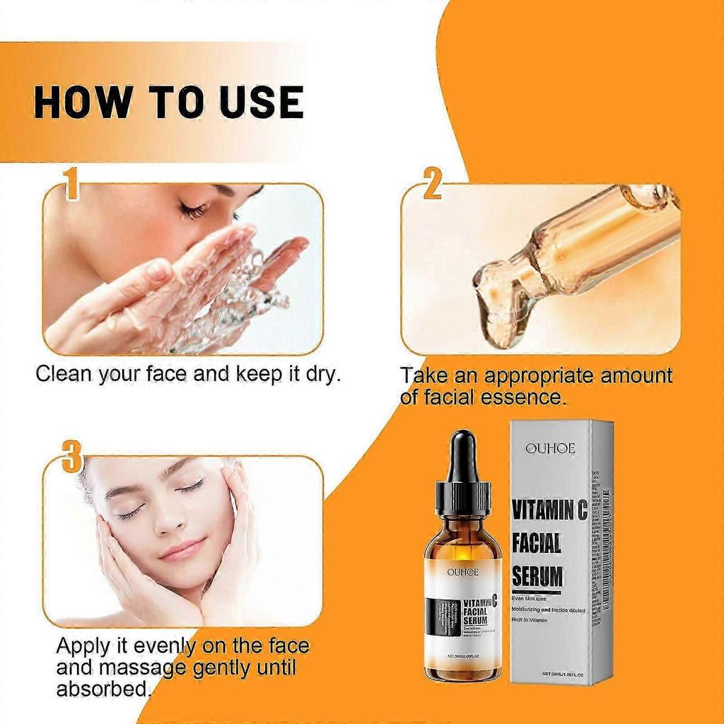 Vitamin C Face Serum - Reduces Fine Lines, Brightens Skin Tone, Hydrates & Moisturizes - 30ml