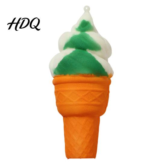 Slow Rebound Stress Ball Realistic Ice Cream Cone Squeeze Toy Slow-Rising PU Fidget for