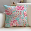 LLilly Decor PulitzerS Cushion Cover Breathable and Skinfriendly Linen Pillowcase Square Removable and Washable Cushion