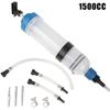 Heavy Duty Hand Pump 1500ML Oil Syringes Extractor Tool with Corrosion Resistant Design Suitable for Vehicle Maintenance