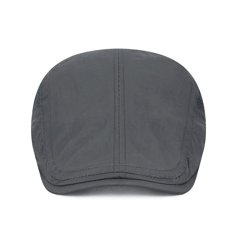 Summer Outdoor Thin Stitching Mesh Quick-Drying Cap Youth Solid Color Sunshade Breathable Peaked Cap