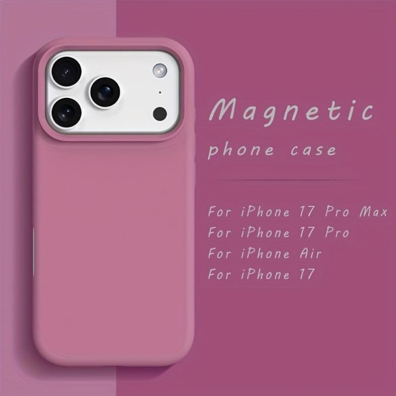 Original For Magsafe Case For iPhone 17 Air 17 16 12 13 14 15 Pro Max Plus 17Pro Liquid Silicone Magnetic Wireless Charge Cover