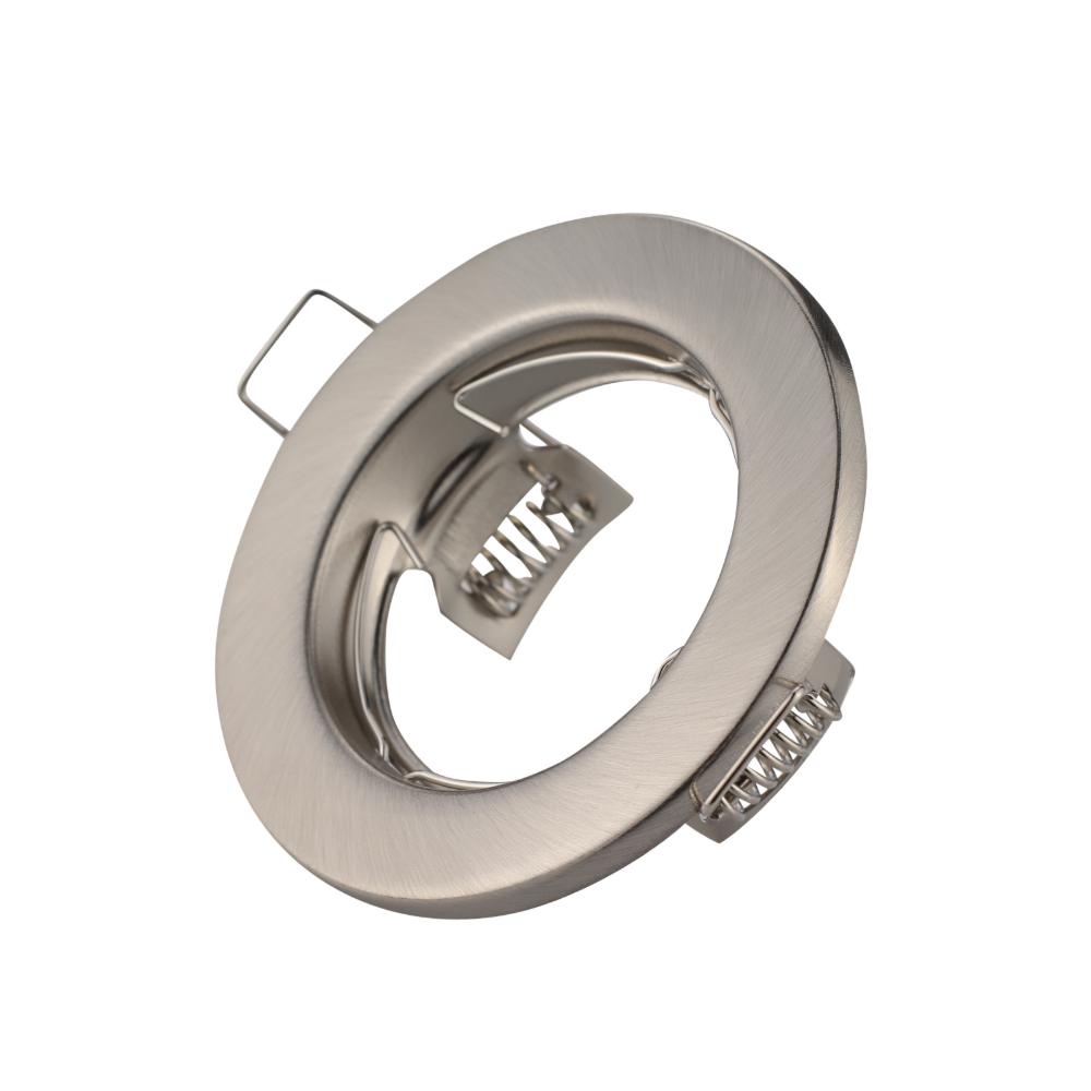 10 stk Rund LED Innfelt Takdownlight Utsparing55MM Monteringsramme GU10 Halogen Lampeholder Sokkel Spotbelysning Armatur