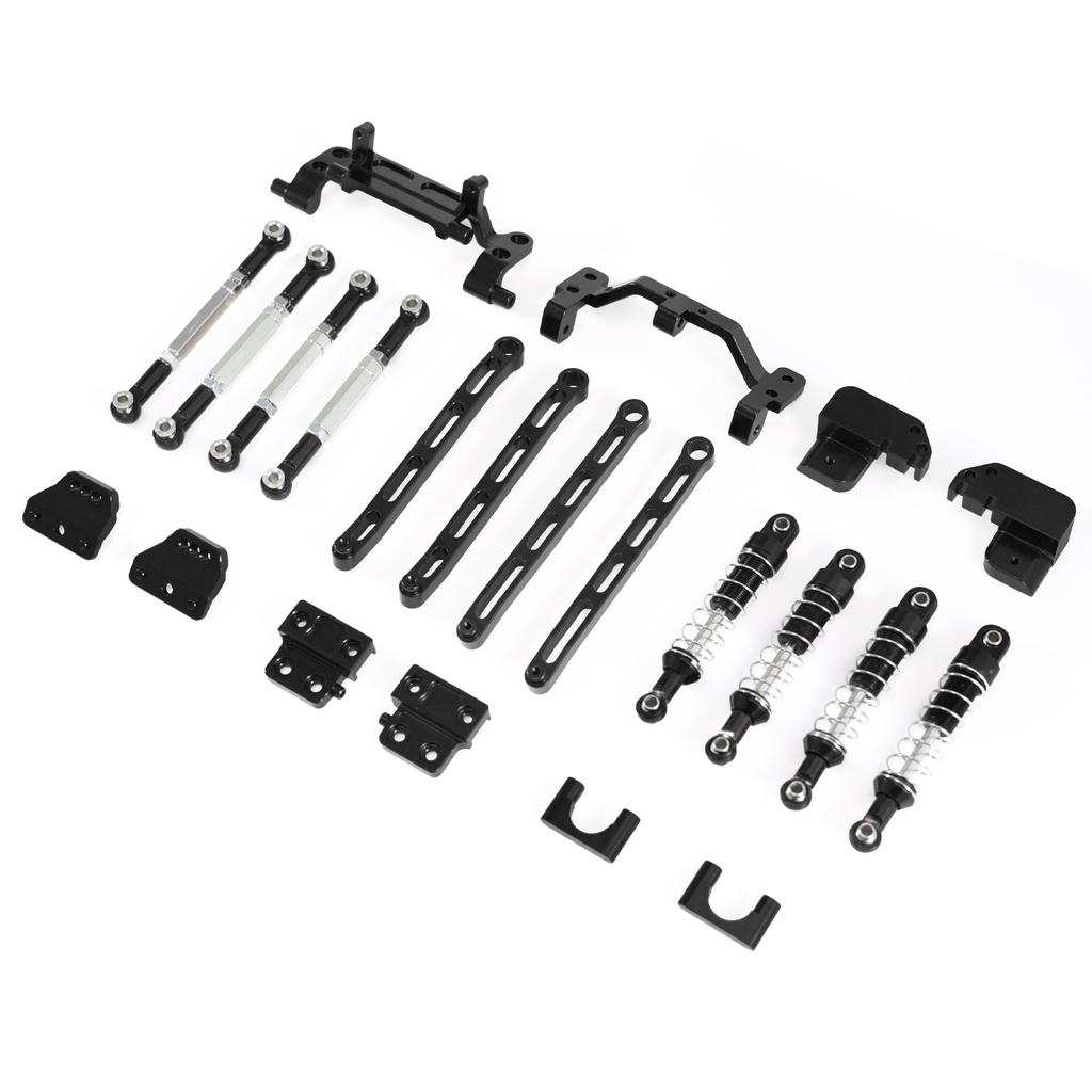 MN Model 82 Series Universal LC79 RC Car Modification, Front and Rear Metal Four-Link Suspension Kit