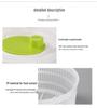Manual Salad Spinner & Vegetable Dehydrator Basin with Fruit Drainer
