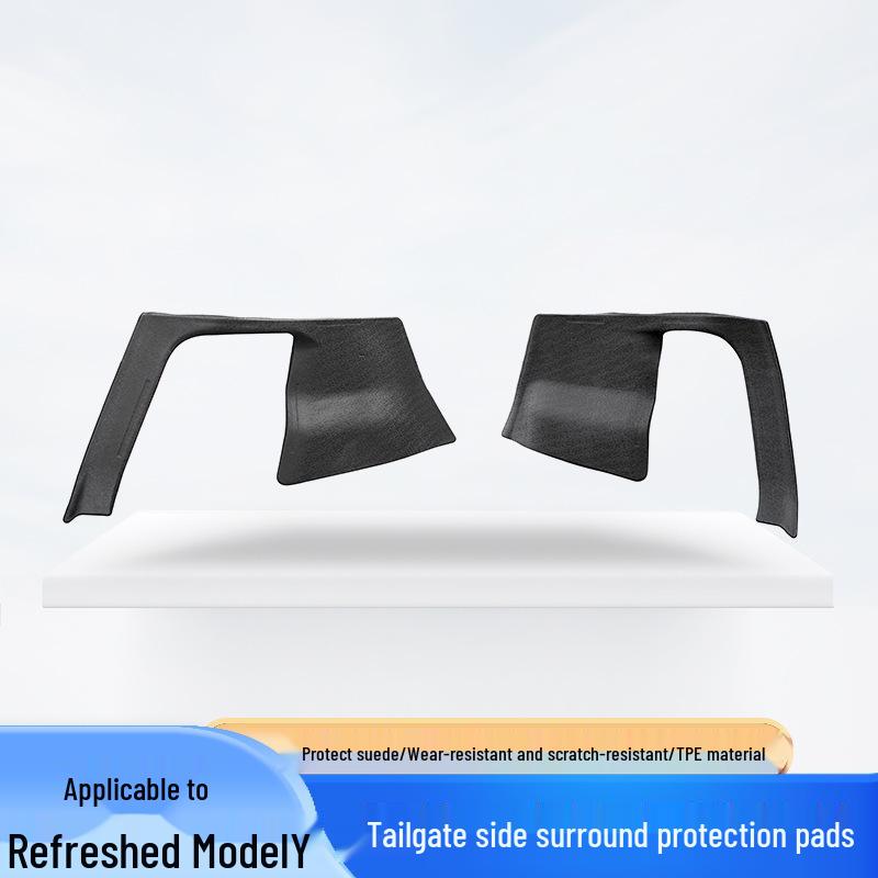 

2025 Tesla Model Y Trunk Side Pocket TPE Protective Mats - Wear & Scratch Resistant No Specific Size