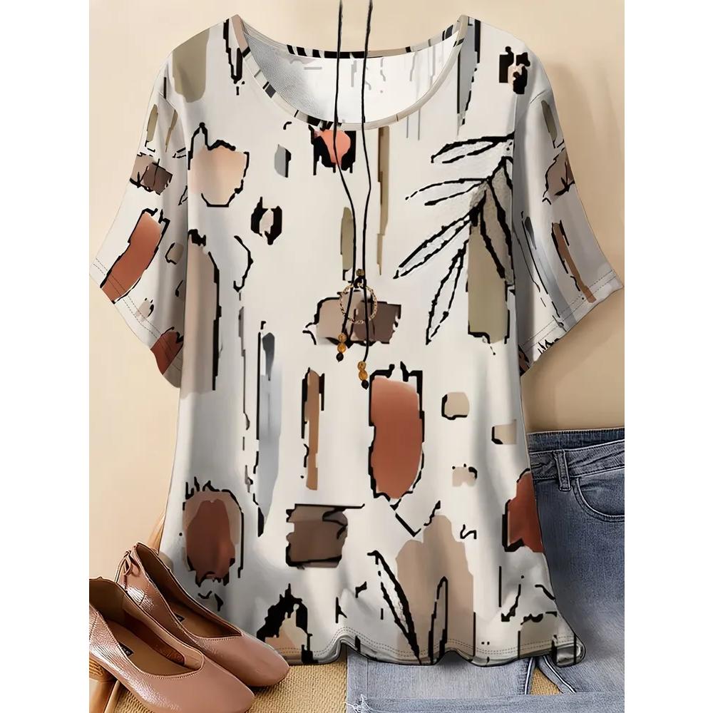 Women's Breathable Versatile Top Casual Loose Short Sleeves Comfortable T-Shirts Women’s
