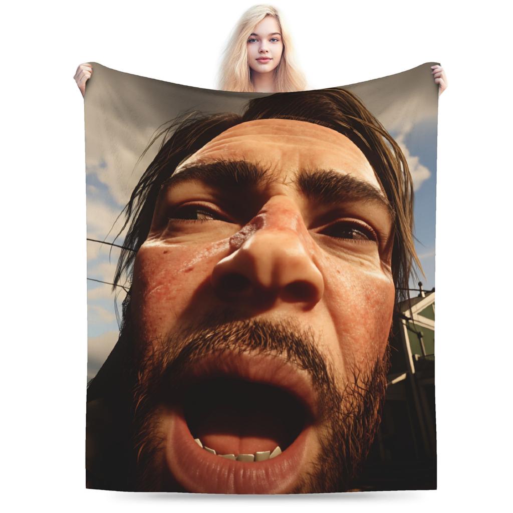 Arthur Morgan RDR Warm Soft Blankets  Boy Girl Plush Throw Blanket Couch Chair Flannel Bedspread Sofa Bed Cover