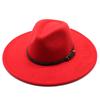 New new autumn and winter wool.cm big eaves jazz top hat men's and women's peach heart top chain top hat felt