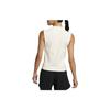 Nike Solid Color Sleeveless High Neck Sports Vest Women tops Ivory FB7631-110